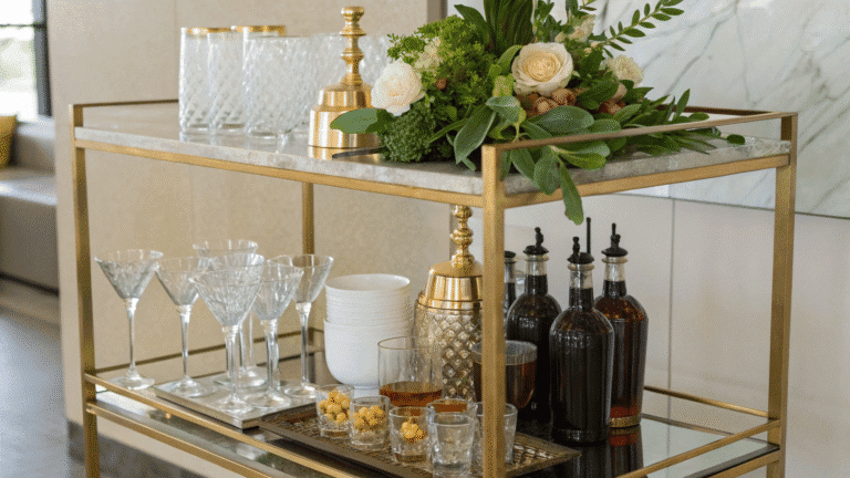 bar cart styling ideas