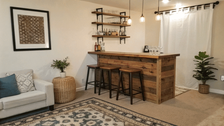 budget friendly home bar