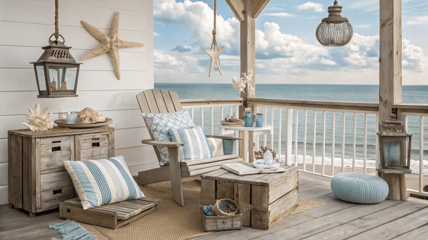 16+ Coastal Deck Styling Ideas That Bring Seaside Energy Home