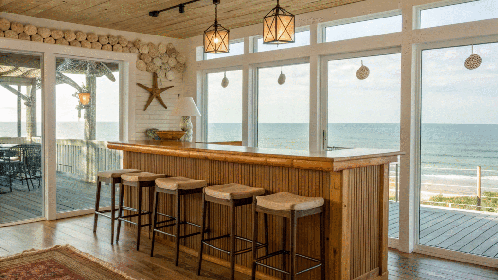 coastal home bar ideas