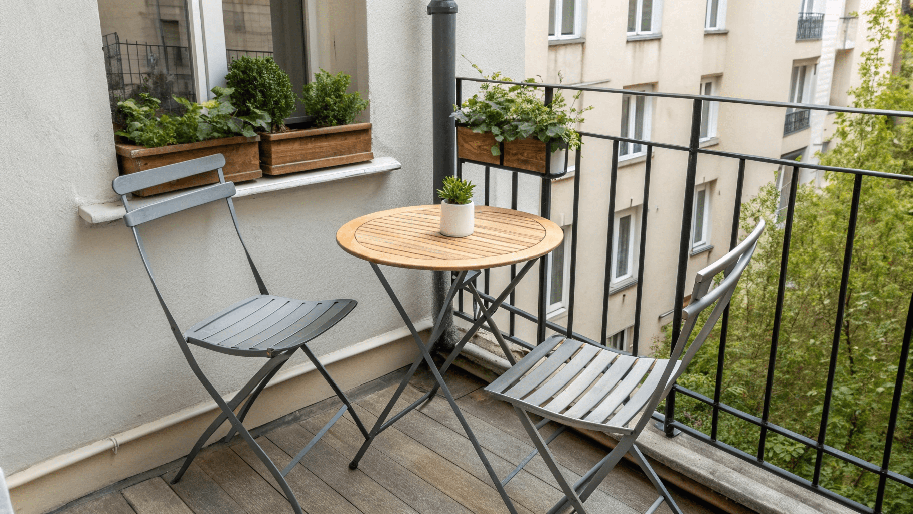 14+ Compact Bistro Table Ideas for Tiny Balconies