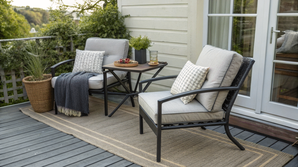 compact deck furniture ideas that maximize comfort