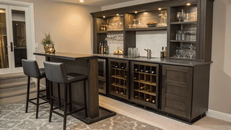 compact home bar layouts