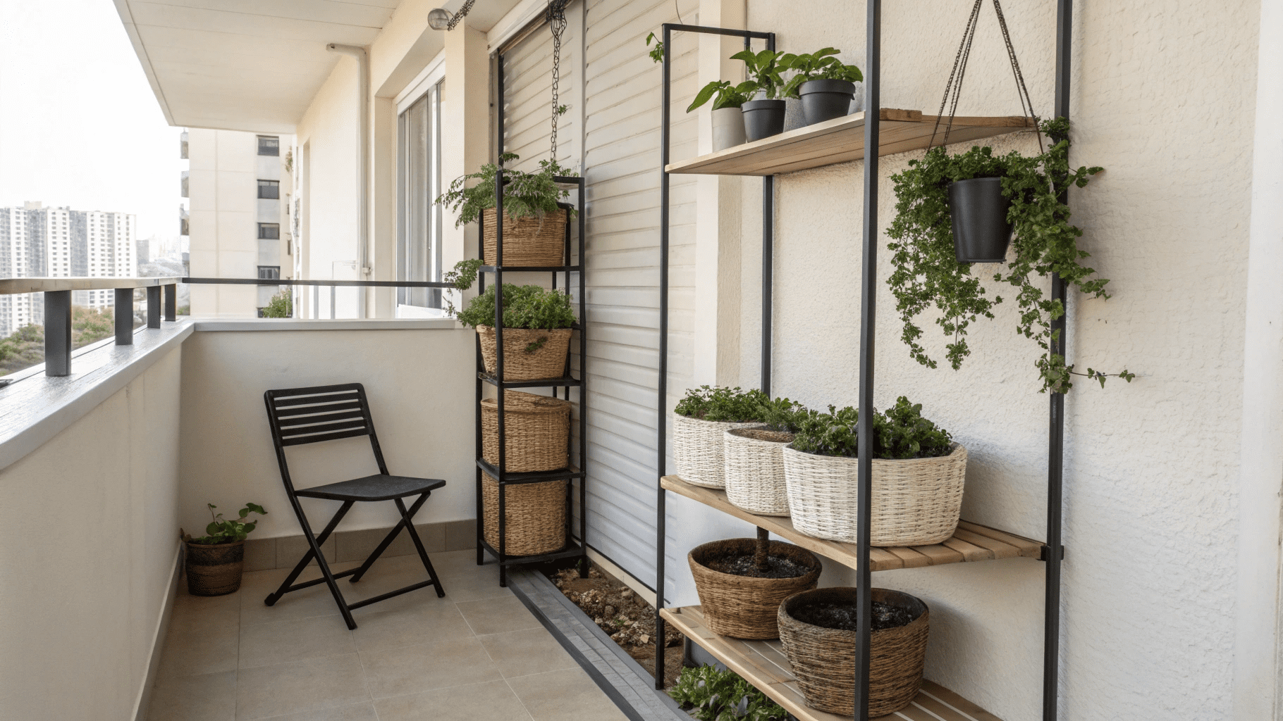 19+ Compact Storage Ideas for Small Balconies