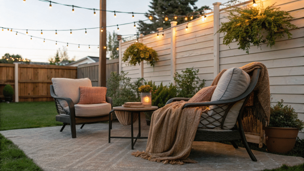 cozy backyard seating ideas