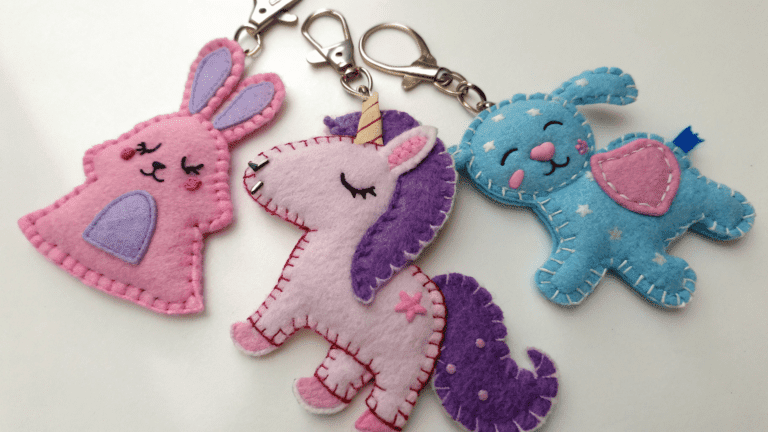 cute felt keychains for girls