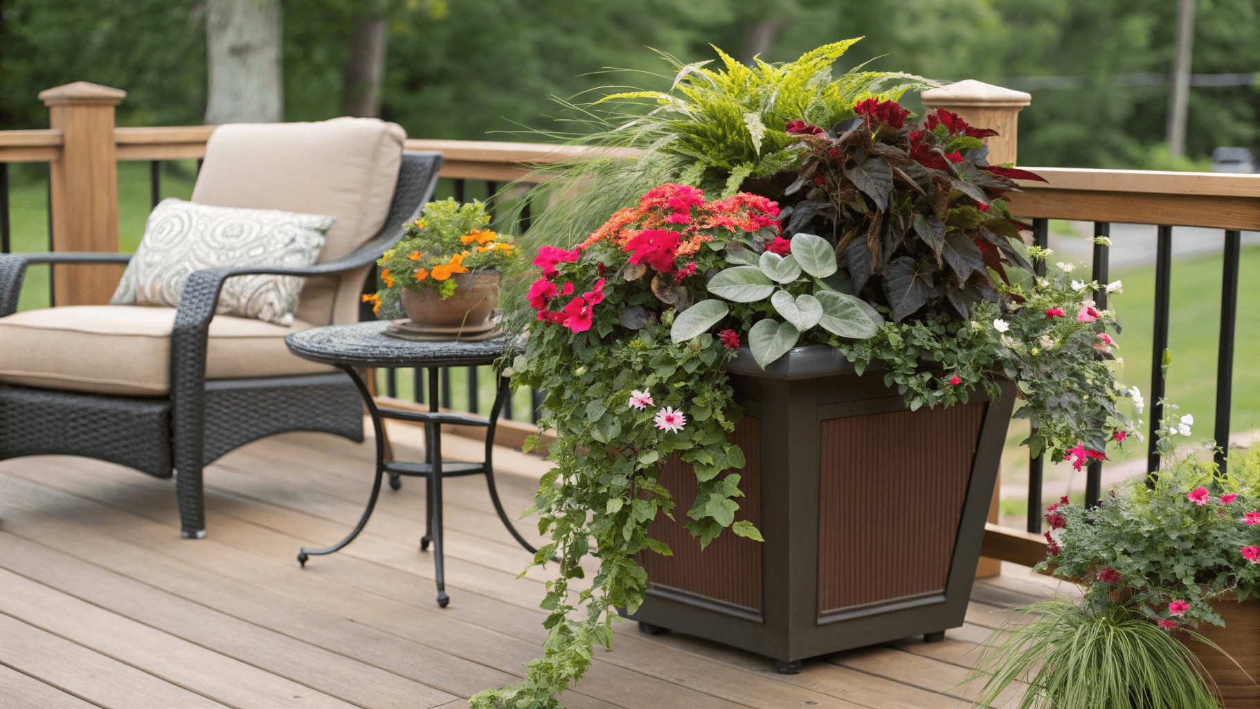 13+ Deck Planter Ideas to Bring Nature Closer