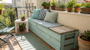 15+ DIY Balcony Bench Ideas for Extra Seating