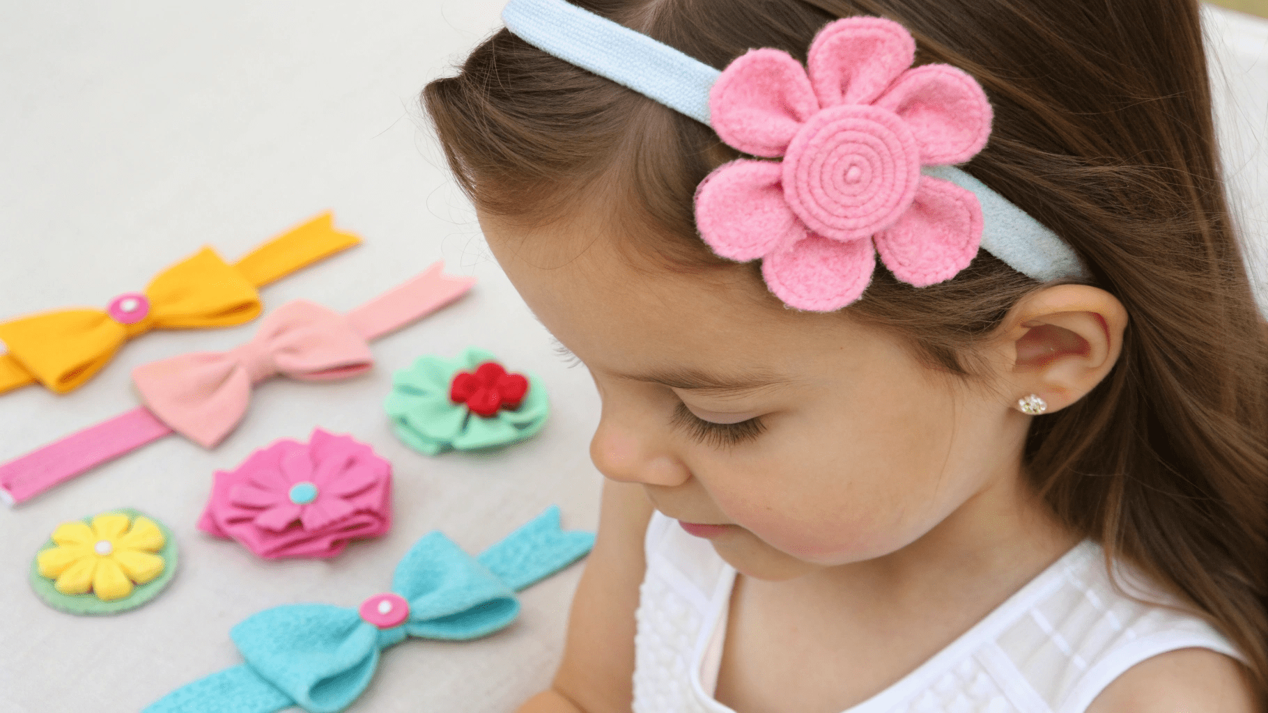 17+ DIY Felt Hair Accessories for Girls
