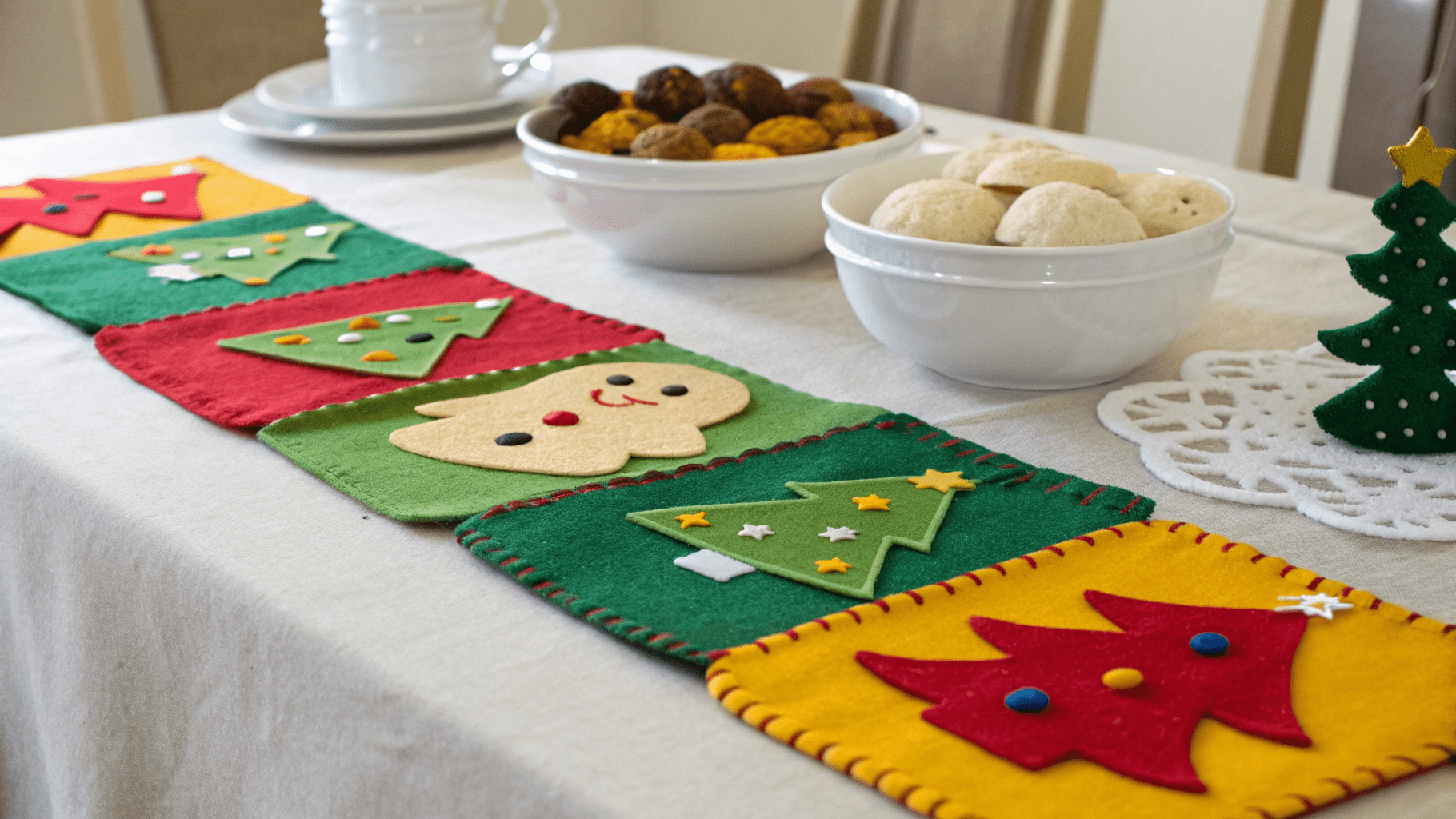 15+ DIY Felt Table Decor for Holidays