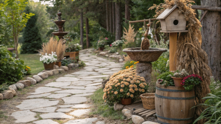 diy garden decor ideas using natural materials