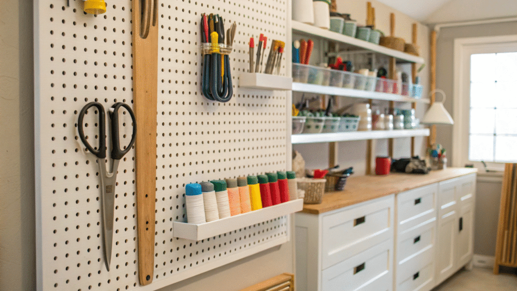 diy pegboard organization ideas for craft rooms 1 1