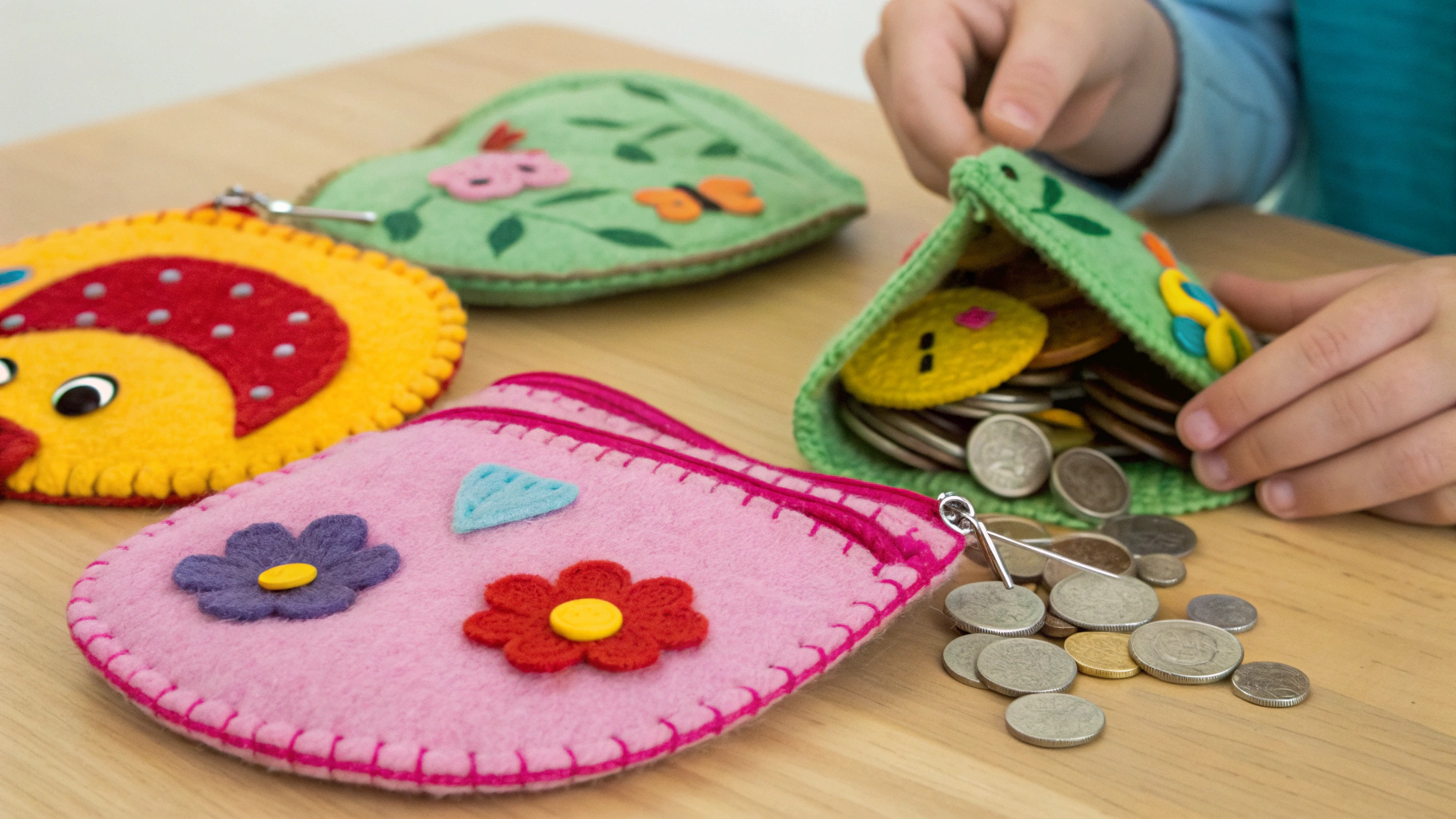 16+ Felt Coin Pouches for Kids