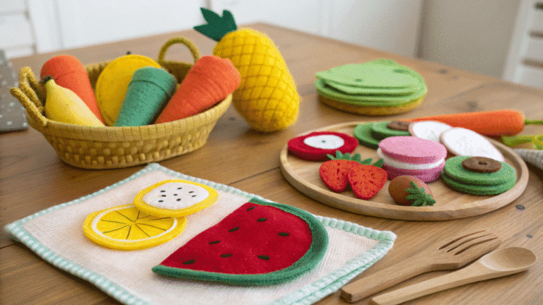 felt play food crafts for toddlers