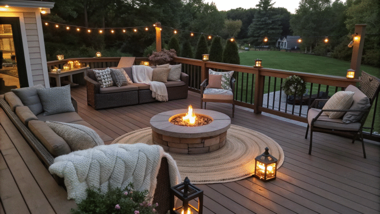 fire pit deck ideas for warm gatherings