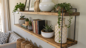 11+ Floating Shelf Styling Tips for Work Essentials