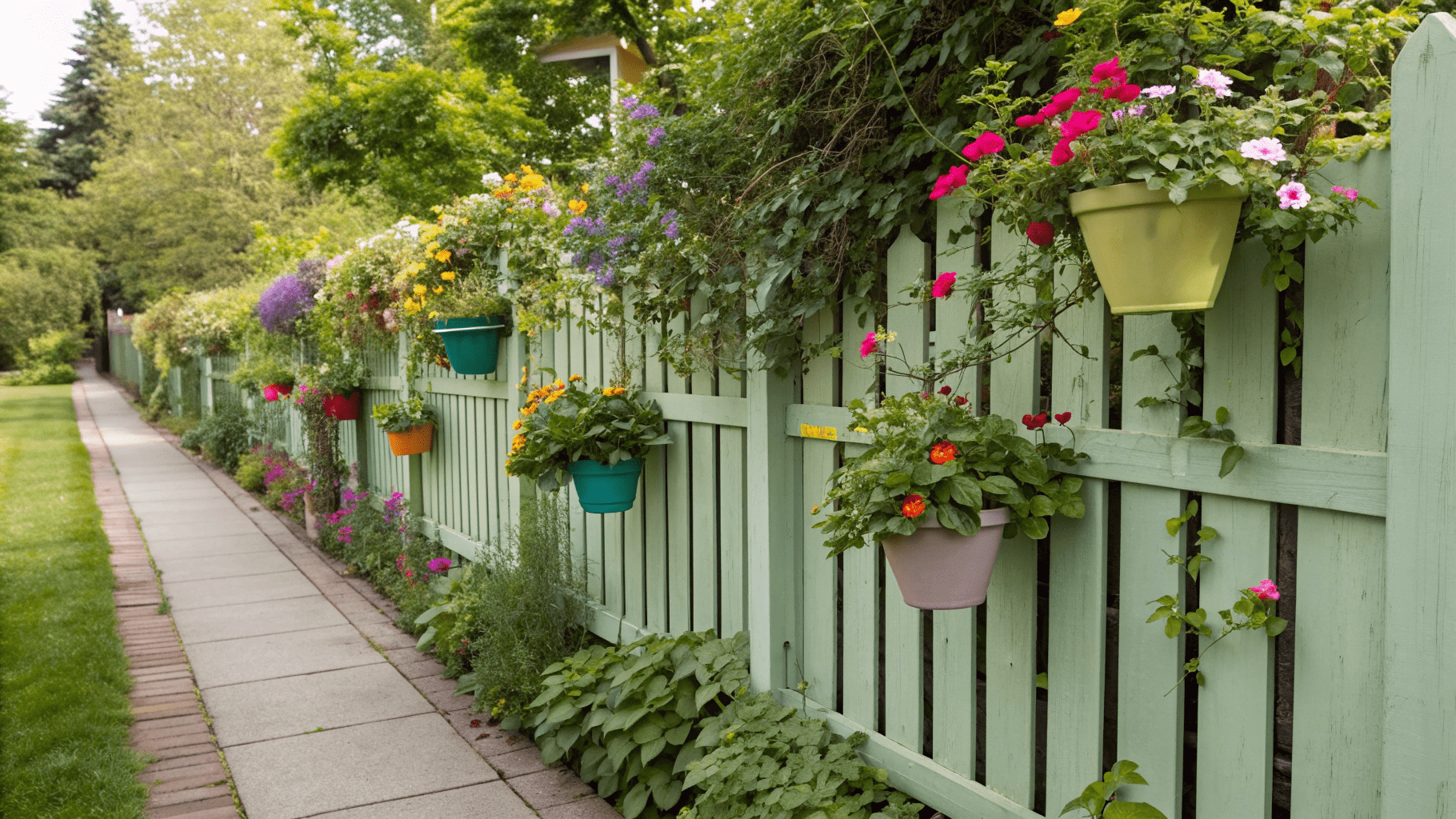 18+ Garden Fence Decoration Ideas to Add Personality