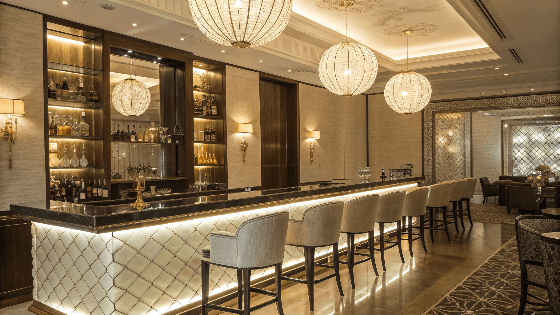 18+ Glam Home Bar Details That Add Sparkle and Drama