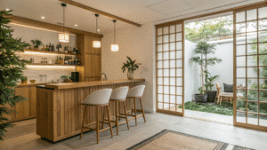 12+ Japandi Home Bar Ideas That Feel Balanced and Serene