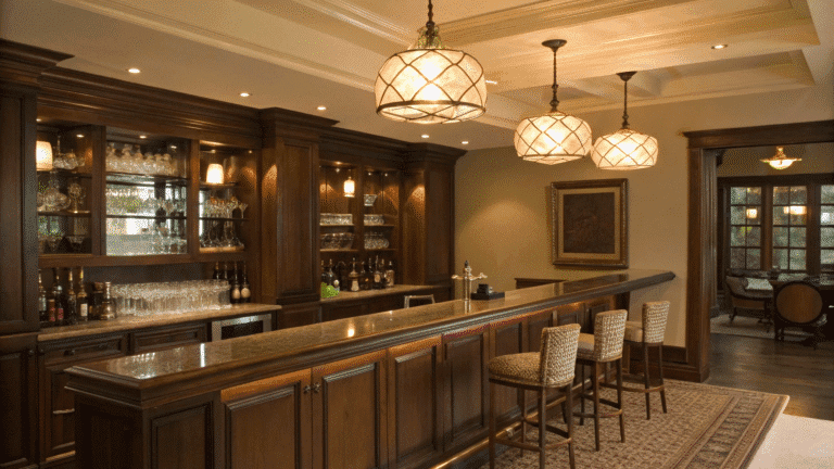 lighting ideas that make your home bar shine