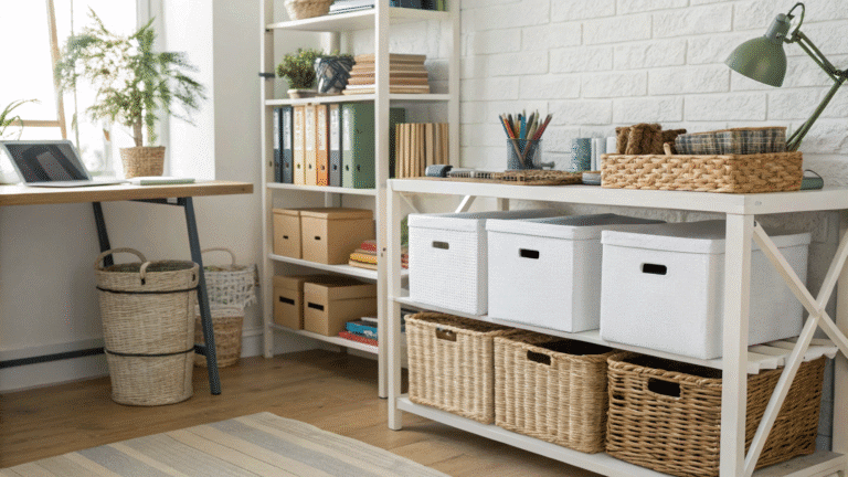 office storage ideas using everyday items