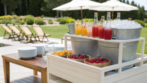 15+ Outdoor Bar Cart Styling Ideas for Summer Parties
