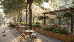 14+ Outdoor Coffee Corner Ideas for Morning Sunlight