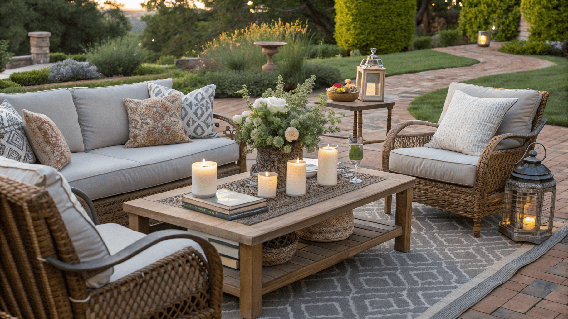 17+ Outdoor Coffee Table Styling Ideas That Impress
