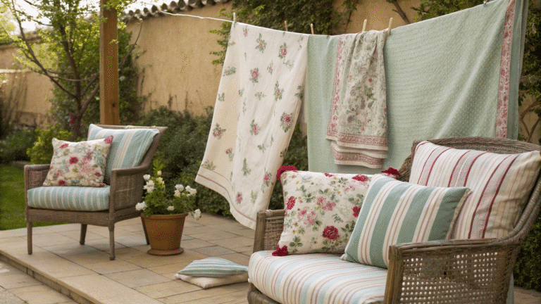 outdoor cushion and textile styling ideas