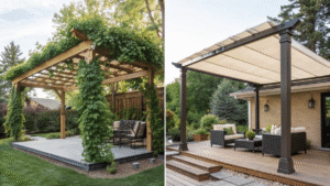 15+ Pergola and Canopy Deck Ideas for Shade and Style