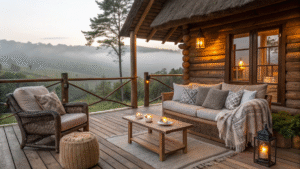 17+ Rustic Deck Styling Ideas with a Cozy Cabin Feel