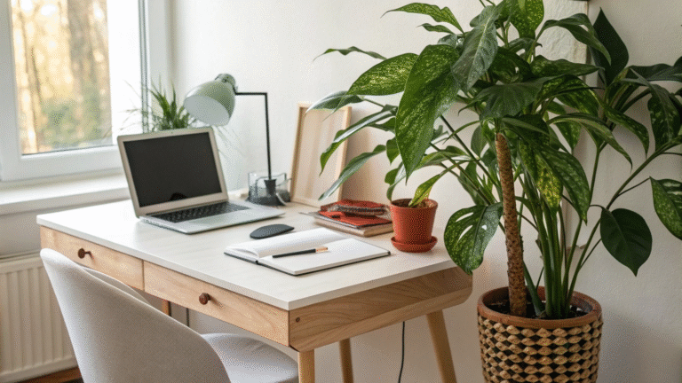 small home office plant