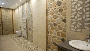 14+ Textured Bathroom Walls That Bring Character and Warmth