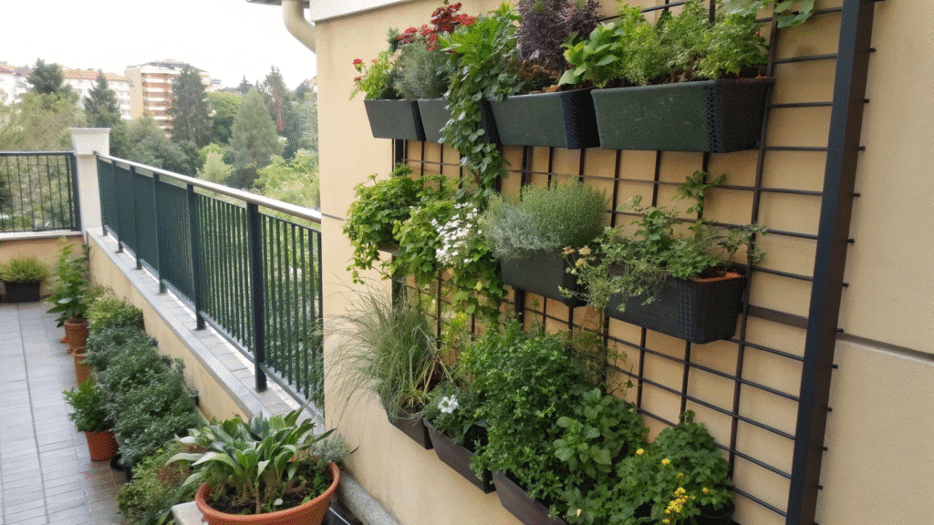 vertical garden ideas for tiny balcony walls