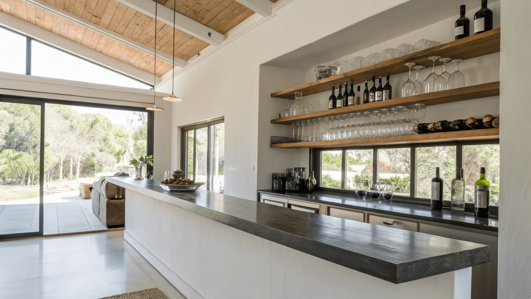 16+ Wall-Mounted Bar Ideas That Save Space