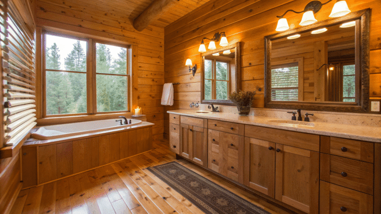 warm wood bathroom styles
