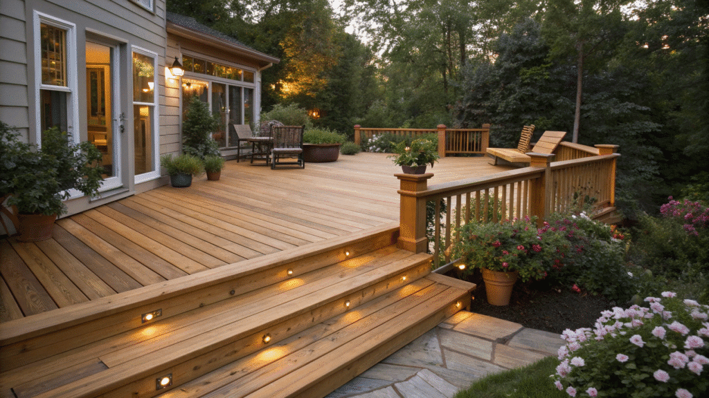 wooden deck styling ideas for a natural finish