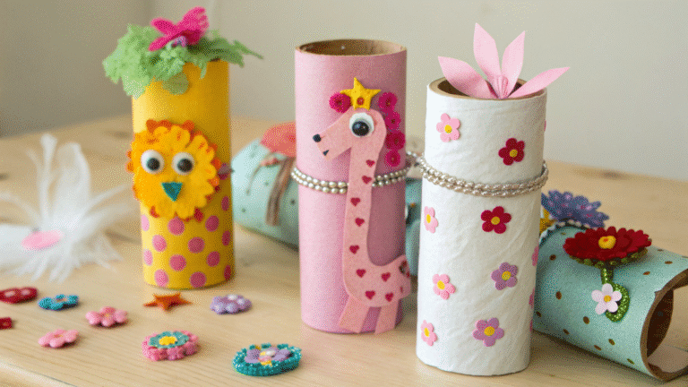 craft ideas using toilet paper rolls for girls