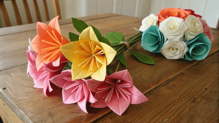 diy paper flower crafts for girls