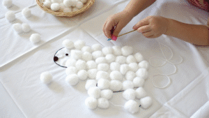 20+ Easy Cotton Ball Crafts for Kids