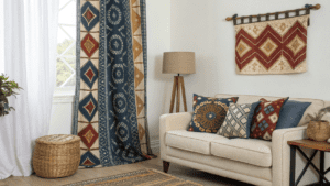 16+ Adire Fabric Styling Ideas for Living Rooms