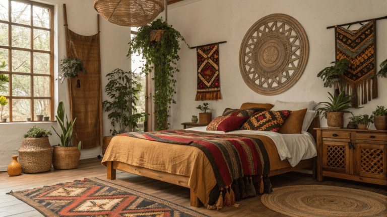 afrobohemian bedrooms that feel calm and grounded