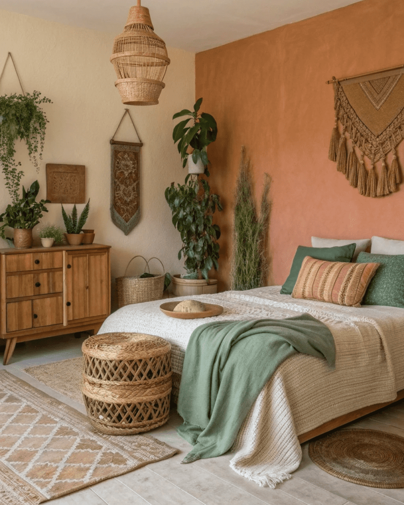 afrobohemian bedrooms that feel calm and grounded 1