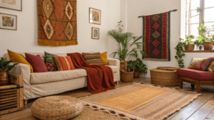 16+ Afrobohemian Living Room Layouts That Feel Effortless