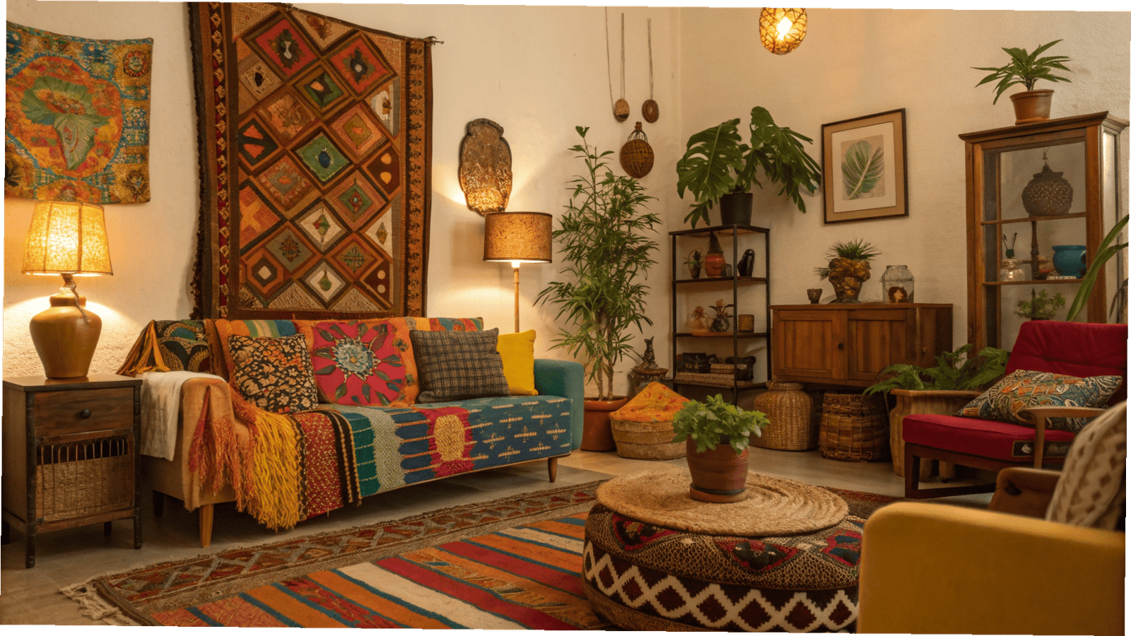 17+ Afrobohemian Rooms Where Art Does the Heavy Lifting