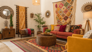 14+ Afrobohemian Living Rooms That Feel Collected, Not Styled