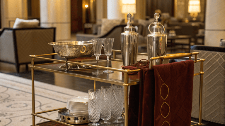 antique bar cart styling ideas that feel luxe not