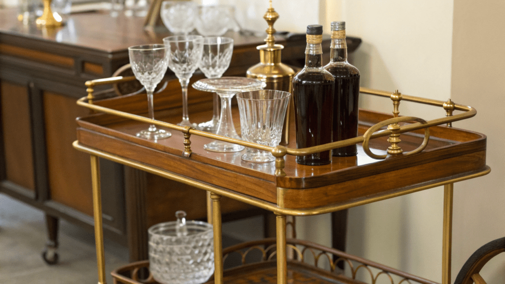antique bar cart trends