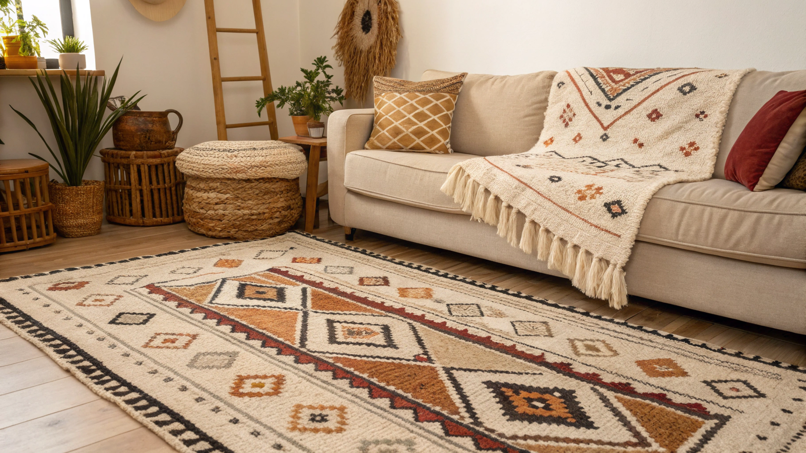 14+ Berber Pattern Home Decor Ideas for Rugs, Pillows, and Walls