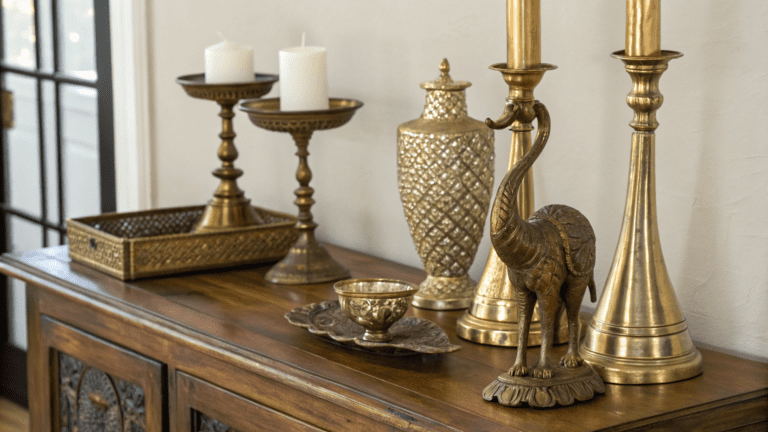 brass decor pieces that instantly add luxury